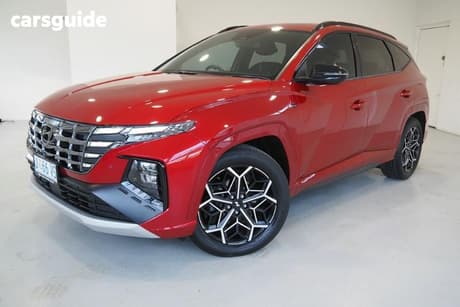 Red 2021 Hyundai Tucson Wagon Elite N Line (Awd)