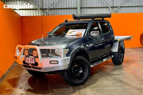 Grey 2009 Mitsubishi Triton Double Cab Utility Glx (4X4)