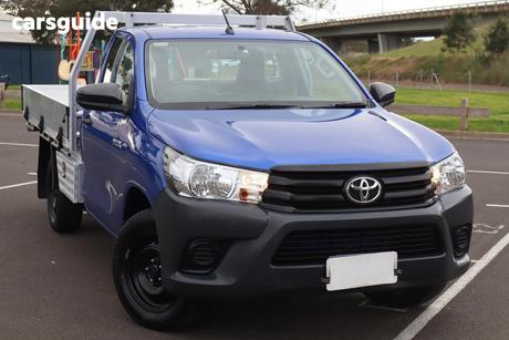 Blue 2019 Toyota Hilux Cab Chassis Workmate