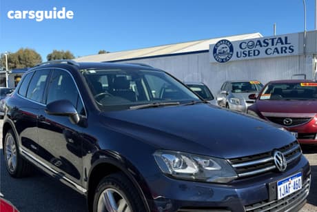 Blue 2014 Volkswagen Touareg Wagon V6 Tdi