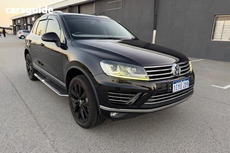 Black 2015 Volkswagen Touareg Wagon V6 Tdi