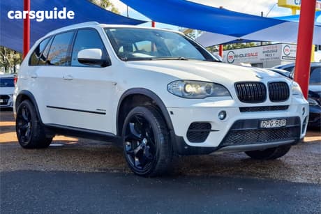 White 2011 BMW X5 Wagon Xdrive 40D Sport