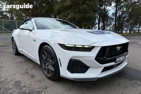 White 2026 Ford Mustang Convertible GT R