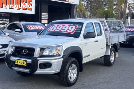 White 2010 Mazda BT-50 Cab Chassis Boss B3000 Freestyle Dx+ (4X4)