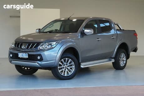 Grey 2016 Mitsubishi Triton Dual Cab Utility Gls (4X4)