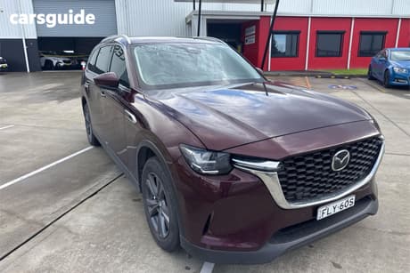 Red 2024 Mazda CX-80 Wagon G40E Pure
