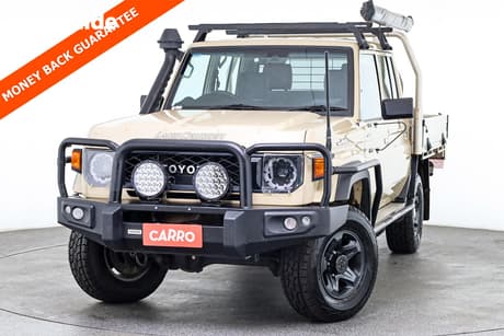 Beige 2025 Toyota Landcruiser 70 Series Double Cab Chassis Lc79 Gxl + Diff Locks
