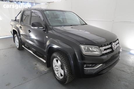 Black 2017 Volkswagen Amarok Dual Cab Utility V6 Tdi 550 Highline