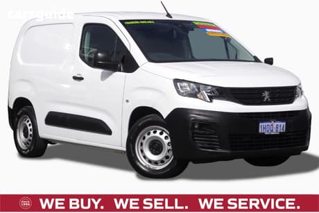White 2022 Peugeot Partner Van City Swb