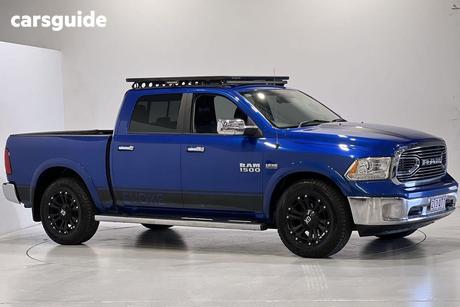 Blue 2019 RAM 1500 Crew Cab Utility Laramie (4X4) Fd3.2