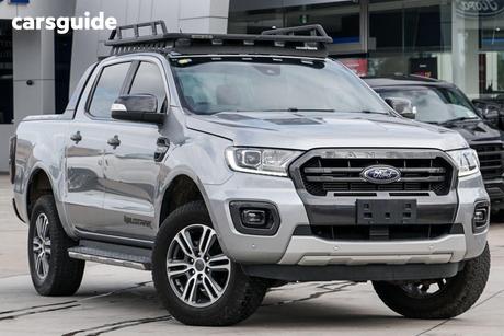 Silver 2021 Ford Ranger Double Cab Pick Up Wildtrak 2.0 (4X4)