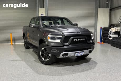 Grey 2023 RAM 1500 Crew Cab Utility Laramie