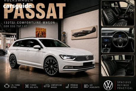 White 2017 Volkswagen Passat Wagon 132 Tsi Comfortline