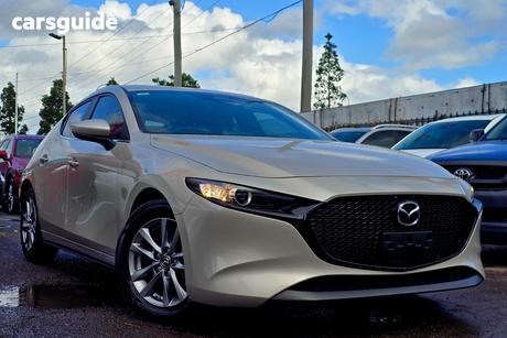 Beige 2024 Mazda 3 Hatchback G20 Pure