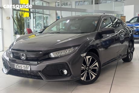 Grey 2019 Honda Civic Hatchback Vti-Lx