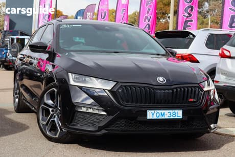 Black 2022 Skoda Octavia Wagon Rs
