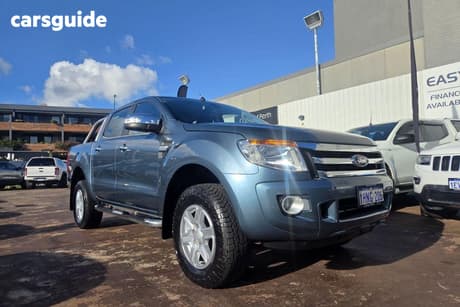 Blue 2014 Ford Ranger Dual Cab Utility Xlt 3.2 (4X4)