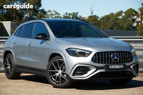 Silver 2024 Mercedes-Benz GLA35 Wagon 4Matic