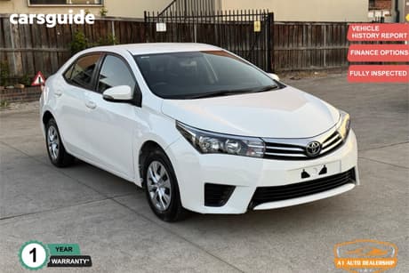 White 2016 Toyota Corolla Sedan Ascent