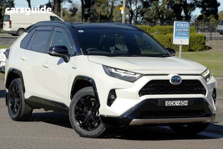 Black 2022 Toyota RAV4 Wagon Xse (Awd) Hybrid