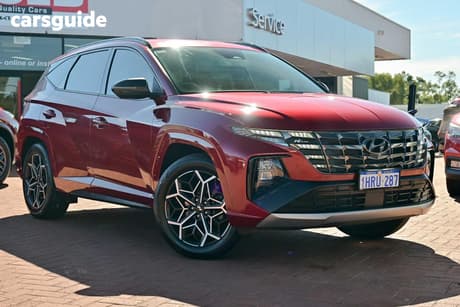 Red 2022 Hyundai Tucson Wagon Elite N Line (Fwd)