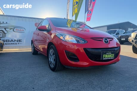 Red 2011 Mazda 2 Hatchback Neo