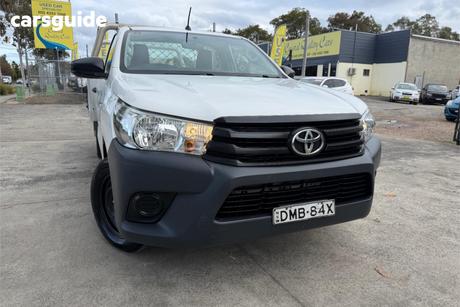 White 2017 Toyota Hilux Cab Chassis Workmate