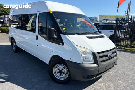 White 2008 Ford Transit Van Jumbo Lwb High Roof