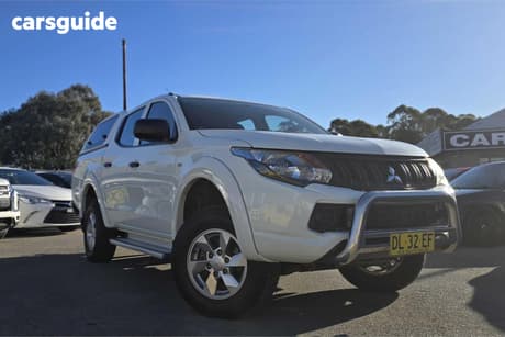 White 2016 Mitsubishi Triton Dual Cab Utility Glx Plus (4X4)