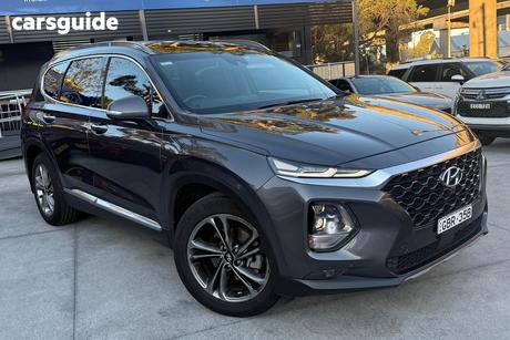 Grey 2018 Hyundai Santa FE Wagon Highlander Crdi Satin Awd