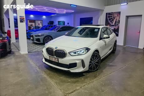 White 2021 BMW M135I Hatchback Xdrive