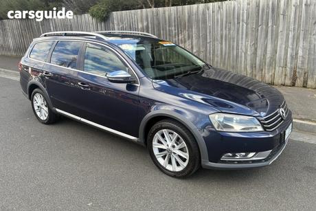 Blue 2012 Volkswagen Passat Wagon Alltrack