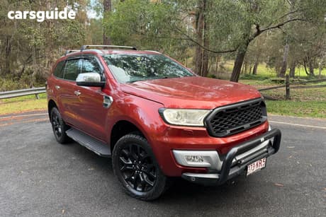 Red 2016 Ford Everest Wagon Titanium