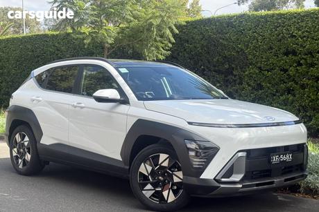 White 2026 Hyundai Kona Wagon Hybrid Premium