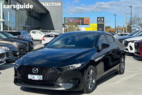 Black 2020 Mazda 3 Hatchback G25 Evolve