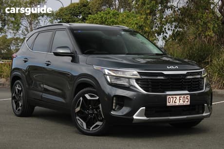 Grey 2022 Kia Seltos Wagon Gt-Line (Awd) (Two-Tone)