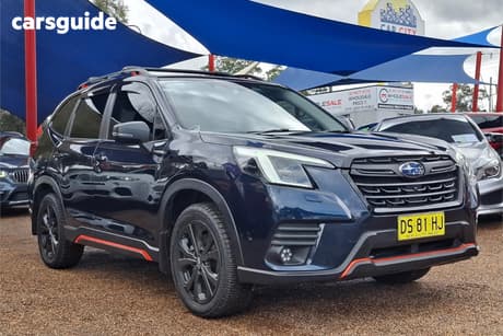 Blue 2022 Subaru Forester Wagon 2.5I Sport (Awd)