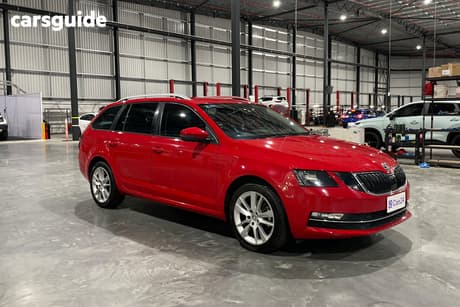 Red 2020 Skoda Octavia Wagon 110 Tsi Base