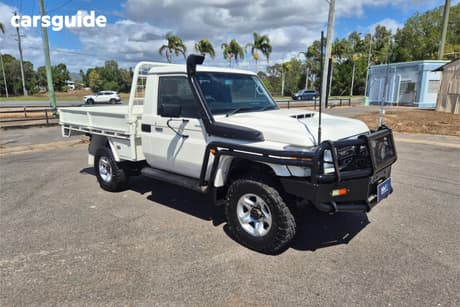 White 2016 Toyota Landcruiser Cab Chassis Gxl (4X4)