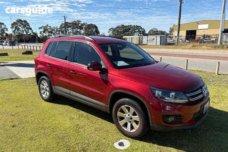Red 2013 Volkswagen Tiguan SUV 132 TSI PACIFIC 5NC MY13