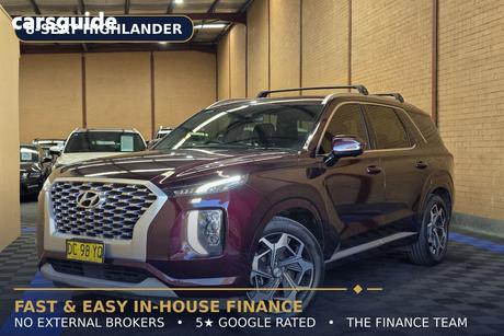 Red 2021 Hyundai Palisade SUV HIGHLANDER (8 SEAT) LX2.V2 MY22