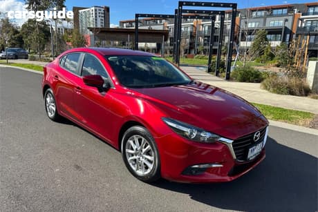 Red 2018 Mazda 3 Sedan Touring