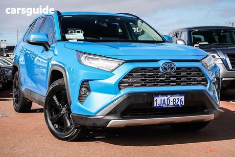 Blue 2020 Toyota RAV4 Wagon Cruiser Awd Hybrid