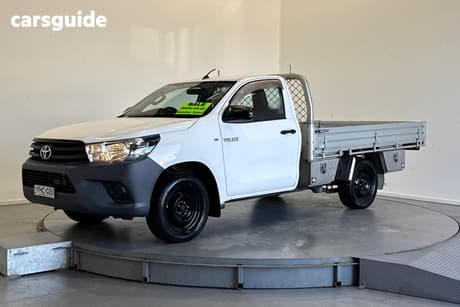 White 2016 Toyota Hilux Cab Chassis Workmate