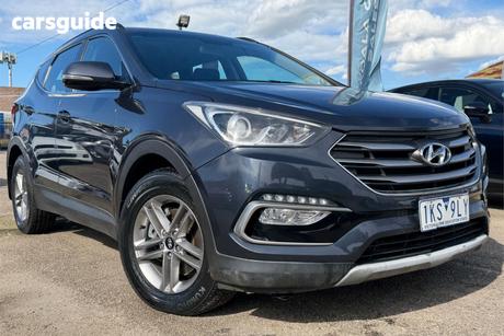 Blue 2017 Hyundai Santa FE Wagon Active Crdi (4X4)