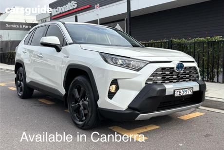 White 2019 Toyota RAV4 Wagon Cruiser Awd Hybrid