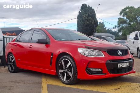 Red 2016 Holden Commodore Sedan Sv6 Black Pack