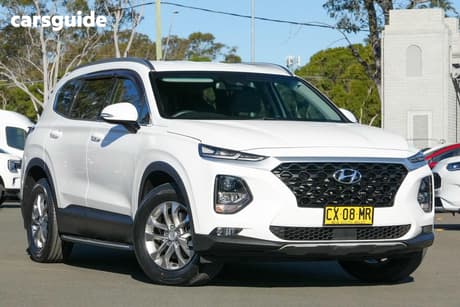 White 2020 Hyundai Santa FE Wagon Active Crdi (Awd)