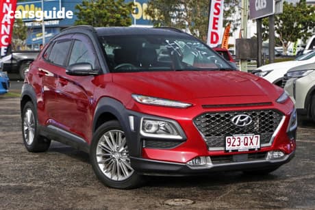 Red 2017 Hyundai Kona Wagon Elite (Awd)