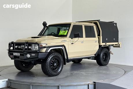 Beige 2022 Toyota Landcruiser Double Cab Chassis Gxl
